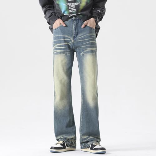 Jeans Pants Trouser Denim Spring and Autumn High Street Hip Hop Classic Micro Horn Retro Men2