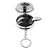 Produktbild FLAMEER Mini-Aschenbecher/Taschenaschenbecher/Reiseaschenbecher, eingeprägtes Muster, Karabiner, Schlüsselring, Zigarettenablage - 04