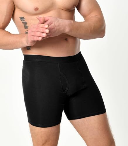 Comfneat Men's Boxer Briefs Comfy Underwear Stretchy Cotton Spandex Multipacks2