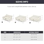 Bedsure ComfyFleece™ Cute Cat Couch for Pets - As Seen on TV on Good Day New York, Small Medium Dog Bed, Supportive Couch Bed for Small Dogs, 30 Inch, Cream - Image 6