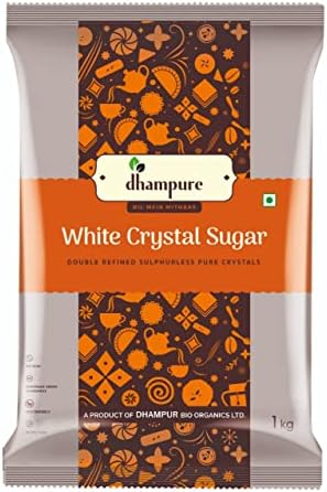 Dhampure White Crystal Sugar, 1kg