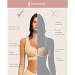 FeelinGirl-Post-Surgery-Compression-Bra-Womens-Front-Closure-Bra-with-Adjustable-Straps-Wirefree FeelinGirl Post Surgery Compression Bra - Women's Front Closure Bra with Adjustable Straps Wirefree