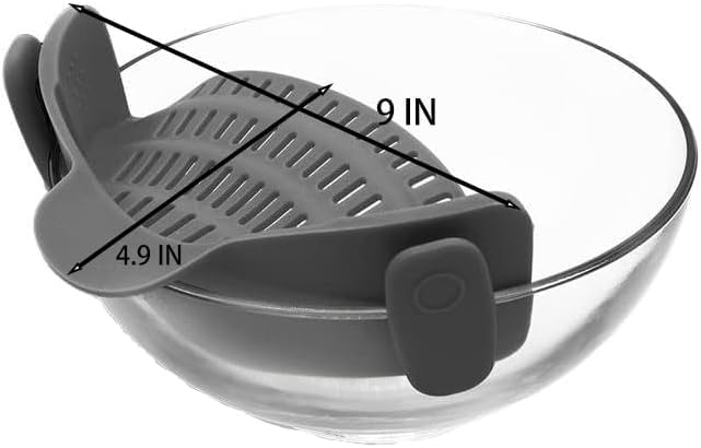 Colador de silicona ajustable para cocina miniatura 5
