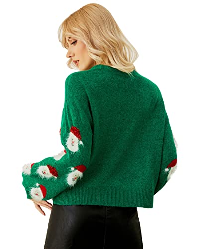 Lesmart Womens Ugly Christmas Sweater Funny Santa Funny Xmas Holiday Party Knitted Pullover 3 Lesmart Womens Ugly Christmas Sweater Funny Santa Funny Xmas Holiday Party Knitted Pullover - Image 4