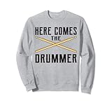 Photo Gallery here comes the drummer drum bacchette percussionista drummer felpa Photo Gallery here comes the drummer drum bacchette percussionista drummer felpa