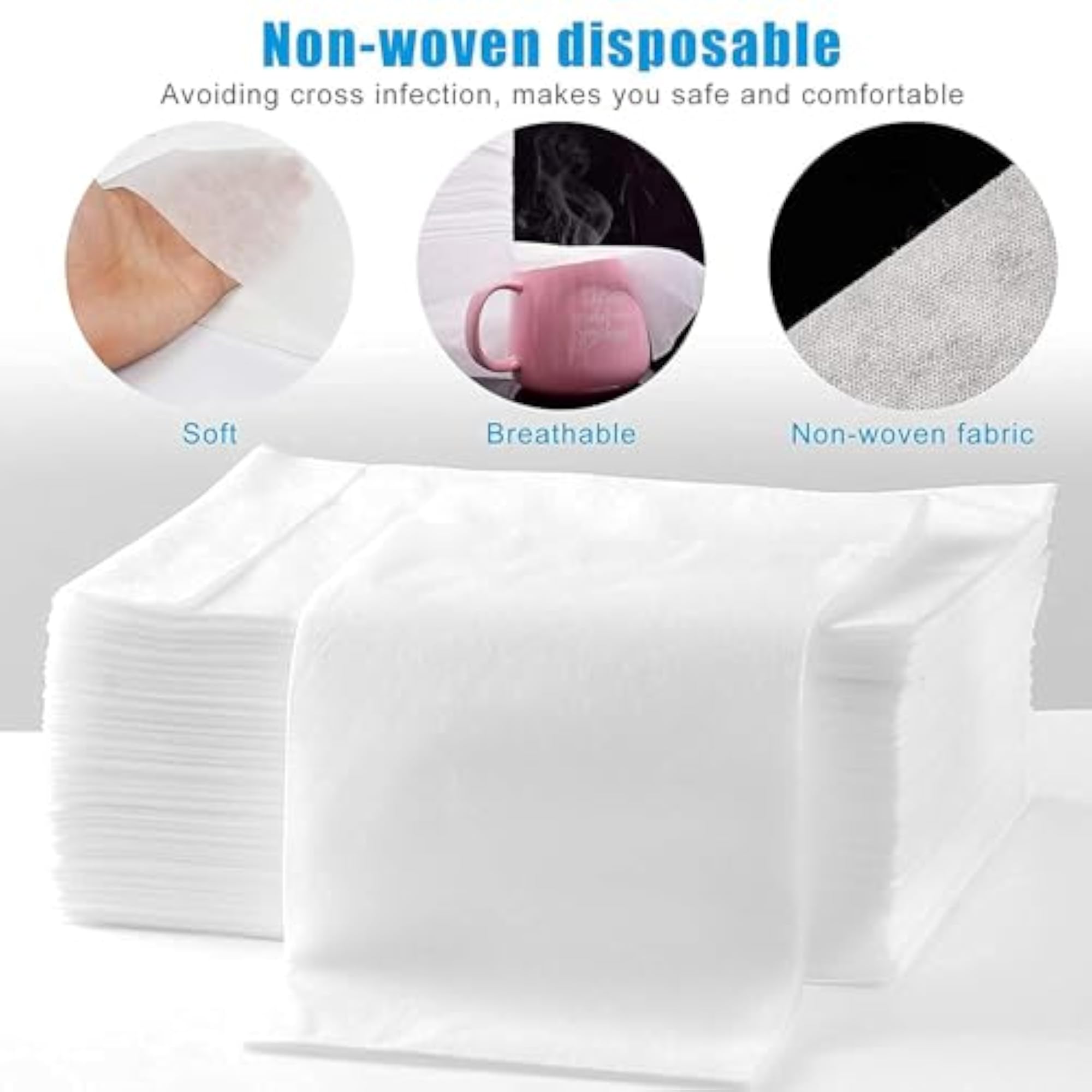 Disposable Bedsheet for Salon and Travel, 20 pcs, Nonwoven Fabric