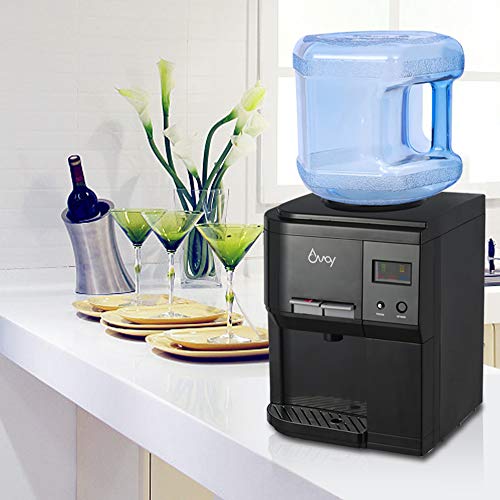 Amay Countertop Hot And Cold Water Cooler Dispenser, 3 To 5 Gallons, Child Safety Lock, With Energy Saving Switch #TOP4