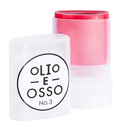 Olio E Osso - Natural Lip + Cheek Balm | Natural, Non-Toxic, Clean Beauty (No. 3 Crimson, 0.35 oz | 10 g)