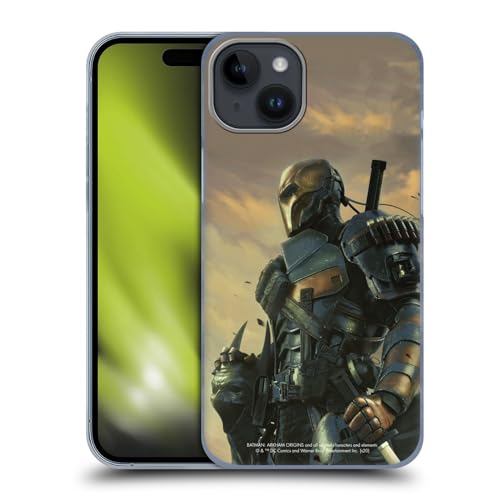 Head Case Designs Officially Licensed Batman Arkham Origins Deathstroke 2 Key Art Hard Back Case Compatible with Apple iPhone 15 Plus
