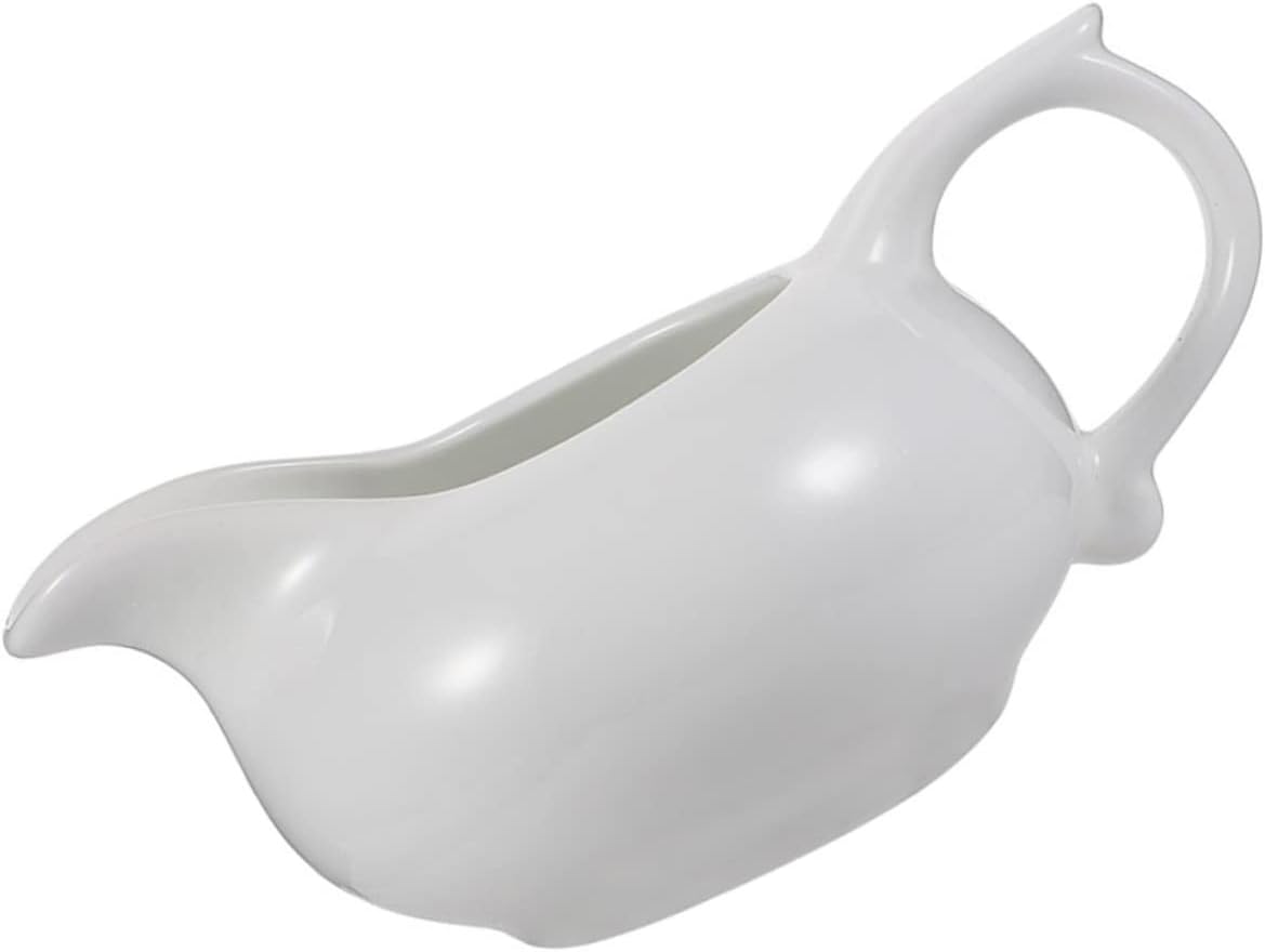 Ceramic Gravy Boat Sauce Cup for Sauces and Nuts White