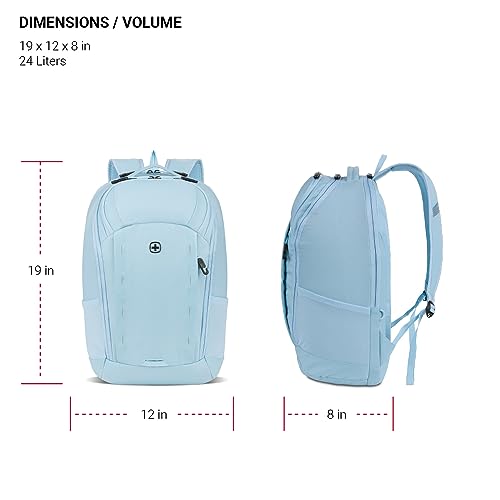 Image of SwissGear 8119 Laptop Backpack, Light Blue, 19 In