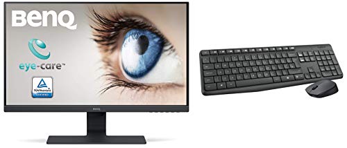 Image of BenQ GW2283, 21.5 inch LED Backlit Computer Monitor with Logitech MK235 Keyboard Combo