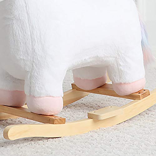 Schaukelpferd Kinder Einhorn Trojanisches Pferd Spielzeug Plüsch Baby einjähriges Geschenk Baby Schaukelstuhl… – Bild 4