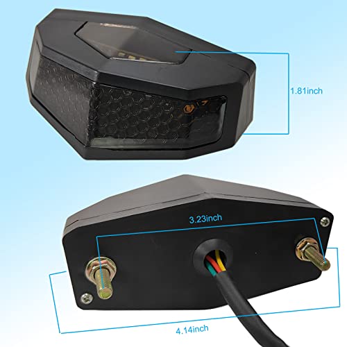 Motorcycle Tail Light Led Brake Lights With Turn Signal Light , Universal Motorcycle Amber Signal Light, Red Running & White License Plate Light Fit For Honda Shadow Suzuki Yamaha Kawasaki Dirt Bike #TOP1