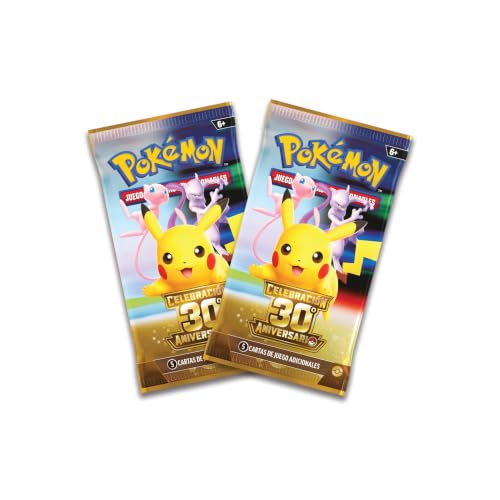 Miniatura 3 de Pokémon: Blíster De 2 Sobres De Mejora De Celebración 30. Aniversario De Jcc Pokémon 1 Carta Holográfica, 1 Moneda Y 2 Sobres De Mejora