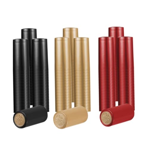 Syglawnd Capsules de Bouteille de vin, Capsules thermorétractables, Bouchons d'emballage rétractables pour Bouteille vin en PVC pour Caves 150 pièces, enveloppes
