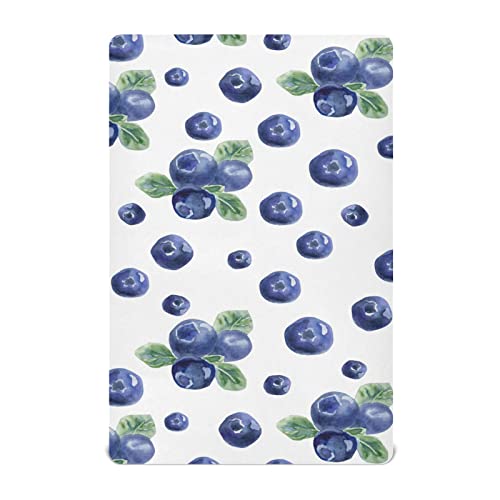 Image of Fruits Blueberry Baby Crib Sheets Soft Toddler Bed Sheets Breathable Mattress Cover Playard Sheet for Boy Toddler Baby Gifts Bed Mattress, 39 * 27 * 5in