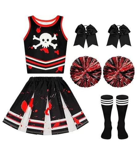 Disfraz de animadora pirata para niñas, talla 4-5 años miniatura 1