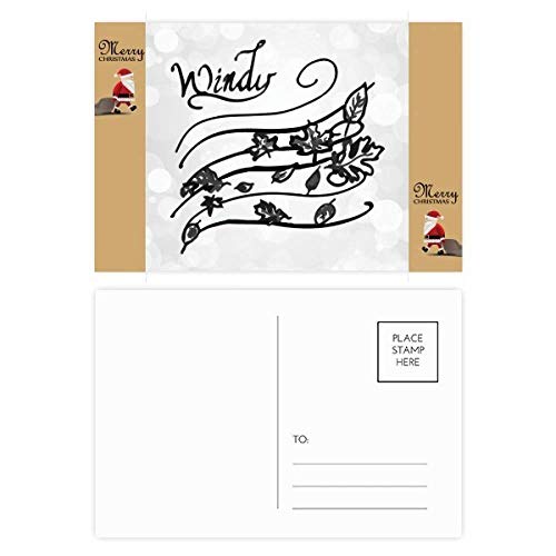 Cartes de remerciement Père Noël peintes à la main pour correspondance de Noël