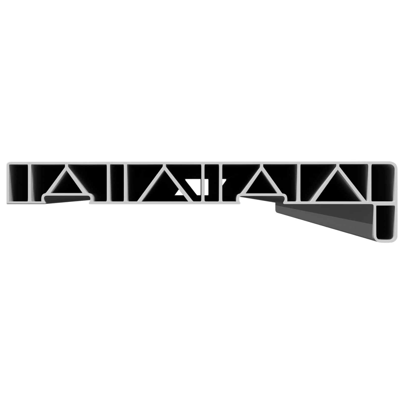 davanzale per finestra in PVC bianco, 120 x 20 x 4,5 cm, con tappi, impermeabile e facile da pulire, per interni ed esterni, facile da montare con colla, elegante decorazione per finestre per