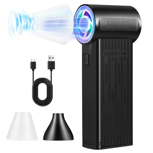 Compressed-Air-Dust Collector-Mini Portable- Turbo Fan- 130000RPM Electric Duster-Cleaning kit- No Canned- Replace Compressed air can- Car Dryer air Blower- Pc dusters forCleaning