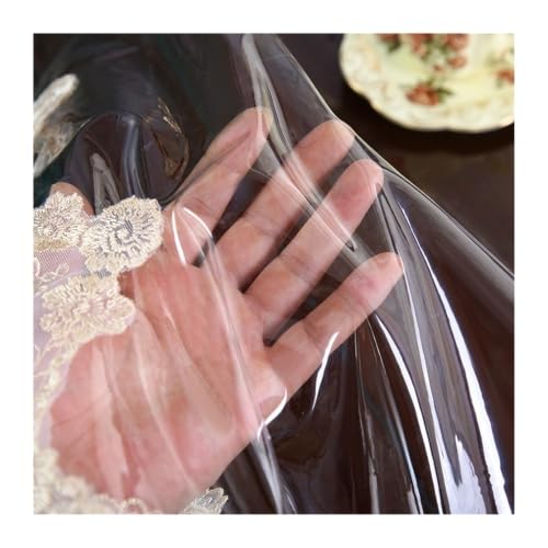 Nappe de protection rectangulaire transparente en PVC pour éviter les taches de table