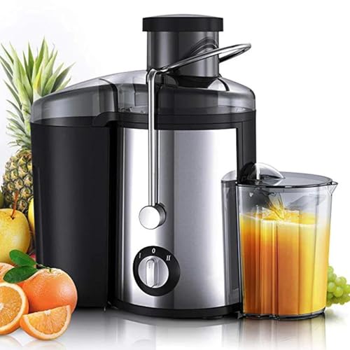 Máquinas exprimidoras de prensa en frío, extractor de jugo centrífugo, exprimidor de 800 W con boca ancha, máquinas exprimidoras masticadoras, exprimidor de alto rendimiento de jugo para verduras