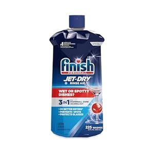 Finish Jet-Dry Liquid Rinse Aid, Dishwasher Rinse and Drying Agent, 23 fl oz, Packaging may vary