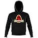 Produktbild OKIWOKI Yoshi - Jurassic Park Lustiges Schwarz Kinder Kapuzenpullover - Yoshi und Jurassic Park (Yoshi - Jurassic Park Parodie signiert Hochwertiges Kapuzenpullover in Größe 7-8 Jahren - Ref : 430