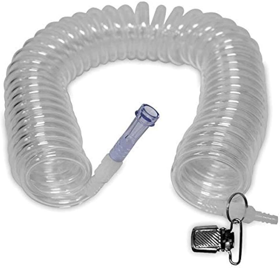 coiled oxygen tubing