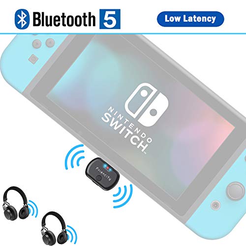 Friencity Bluetooth Audio Transmitter Adapter for Nintendo Switch PS4, USB Type-C Wireless Dongle