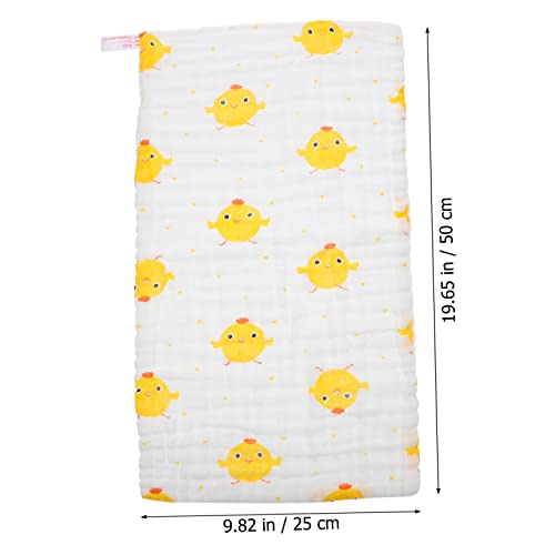 6Pcs Cartoon Face Towels Soft Cotton Drool Bibs for Creative Design for Daily Use Keeps Dry from Spit Ups for Teething and Eating3