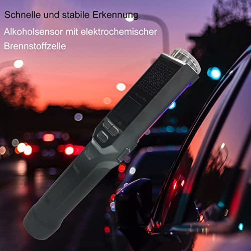 NICHOY Breathalyzer,Digital Alcohol Tester Detector Breath Analyzer Audible Alert Portable with LCD Display,Breath Alcohol Tester for Personal & Professional Use(Color:黑色,Size:10in) - Thumbnail 3