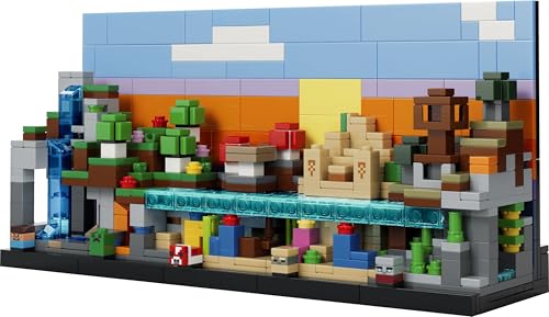 Image of LEGO Minecraft Mini Biomes - Minecraft Art Building Set - Gaming Decoration for Ages 12+ - 21589