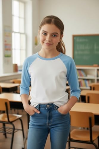 Image of ToBeInStyle Women's Classic Two Color Cotton Baseball T-Shirts
