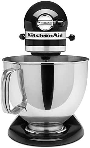 KitchenAid Artisan Series 5 Quart Tilt Head Stand Mixer with Pouring Shield KSM150PS, Onyx Black