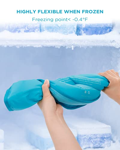 Image of Comfytemp Ice Pack for Neck Shoulders Pain Relief, Resuable Large Gel Shoulder Cooling Wrap for Upper Back, Cold Compress Therapy for Cervical Injuries, Recovery Items for Men Women (Small, Sky Blue)