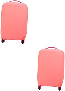 2 Pçs Bolsa Capa De Bagagem Tey Sleeve Protetor Elástico Lavável Para Mala Com Rodas Capas De Bagagem Em Polegadas Caso De Viagem - Rosa