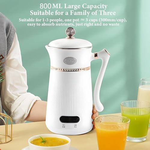 Urządzenie do produkcji mleka sojowego z 6 funkcjami, pojemnością 1000 ml, 12-godzinnym timerem, automatycznym czyszczeniem i podtrzymywaniem ciepła do domowej kuchni