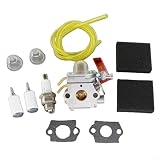 Carburador con junta para cortacésped Homelite ST155 ST185BC ST275 ST285BC ST145 ST155 ST175BC ST175C