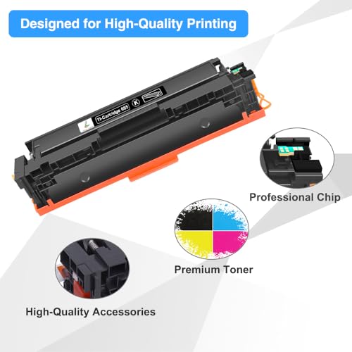 TRUE IMAGE 055 Toner Cartridge Set MF743Cdw MF741Cdw Compatible for Canon 055 055H Toner for Canon MF743Cdw MF741Cdw MF745Cdw MF746Cdw LBP664Cdw Printer with Chip (Black Cyan Magenta Yellow, 4-Pack)