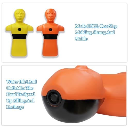 Dummy de Entrenamiento para Rescate Acuático, Amarillo miniatura 4