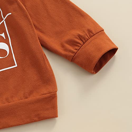 Unisex Peuter Baby Meisje Jongen Trui Lange Mouwen Ronde hals Letters Print Trui Herfst Winter Kleding - Image 6