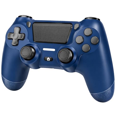 BJXOZ Wireless Controller for PS4, Gamepad with Dual Vibration, Six-axis Gyroscope Sensor, Touchpad, Built-in Speaker & Headphone Jack, Compatible with PS4/Slim/Pro/PC