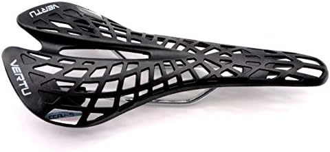 CarbonEnmyBICYCLE_SEAT Saddle, Plastic, Memory Foam, 280 mm x 130 mm, 180 g, Black and White, Unisex-Adults