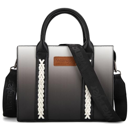 Wrangler Medium Tote Bag for Women Designer Satchel Handbags Top-handle Purses with Strap