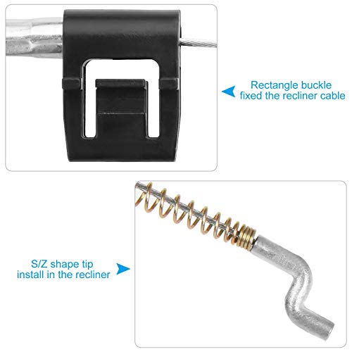 APACALI Recliner Pull Handle Replacement Set of 2, Fits Most Brands (4.75in) - Black