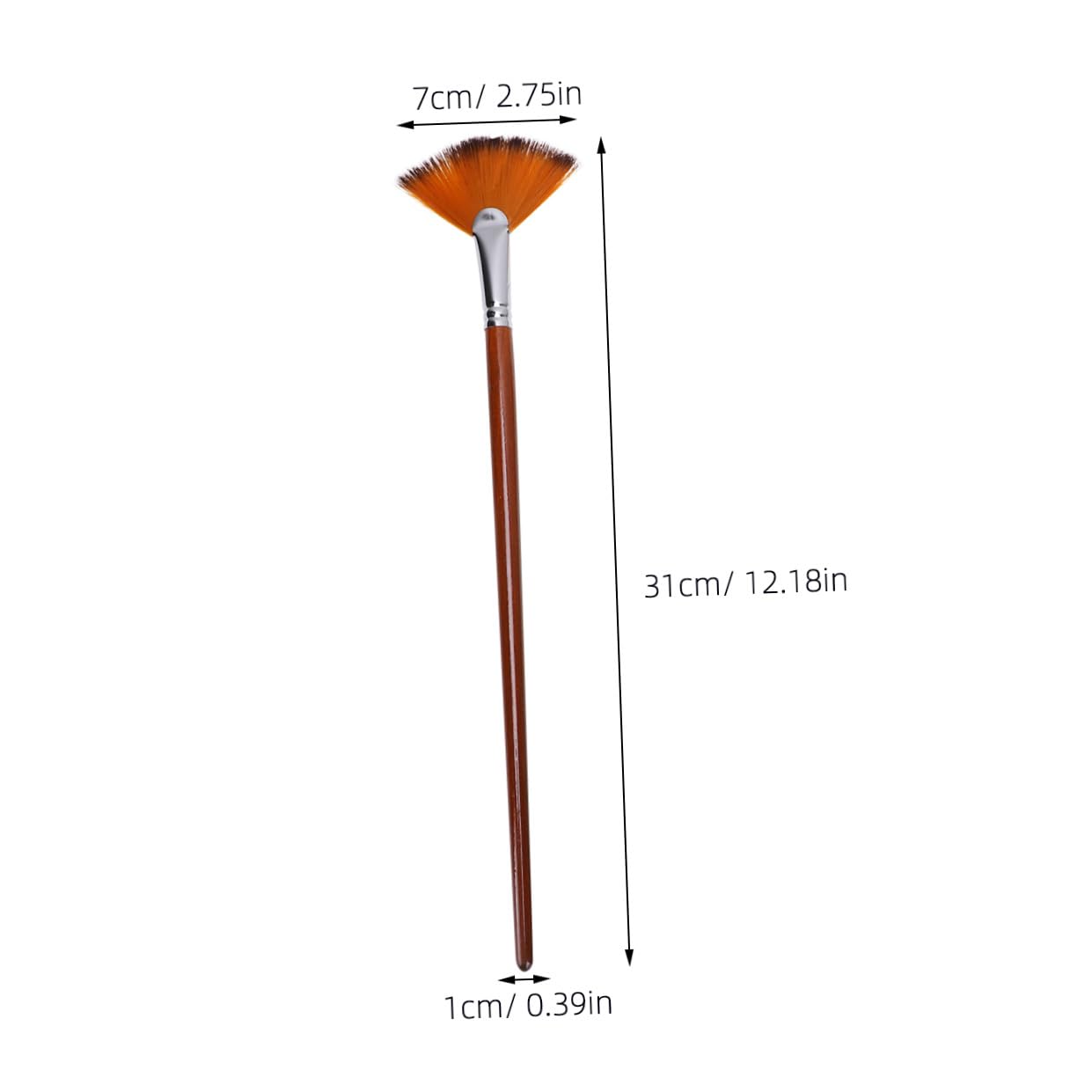 NUOBESTY 27pezzi Pennelli Ventaglio Nylon Per Pittura Ad Per Artisti Strumenti Di Arti Setole Morbide e Resistenti Per Tecniche Di Pittura e Disegno