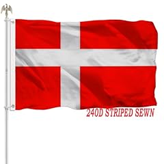 Striped Sewn Danish Flag