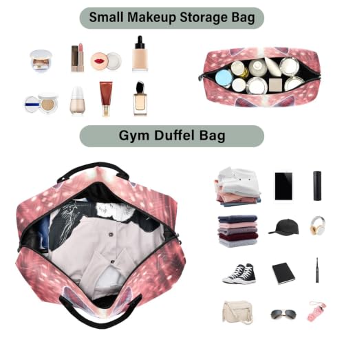 Sac de sport renard fantaisie grand format pour fille et homme avec trousse
